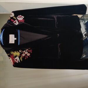Lucy Paris Velvet Jacket – Size S – Embroidered
